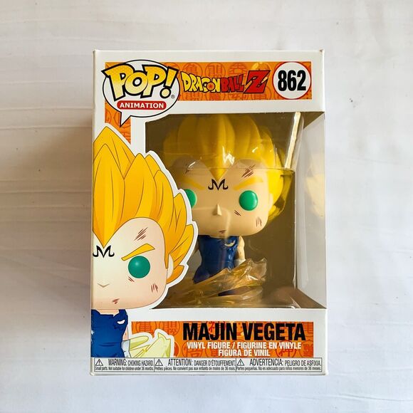 Funko Pop! Animation Vinyl: Dragon Ball Z Majin Vegeta #862 With Protector LOOK - Picture 2 of 7